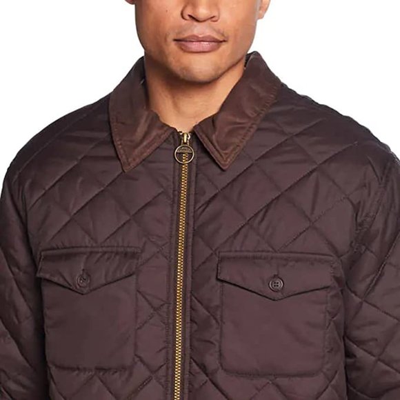 NWT Weatherproof Vintage Men's Quilted Barn Jacket Brown Size M $80 DD097 - Picture 5 of 5
